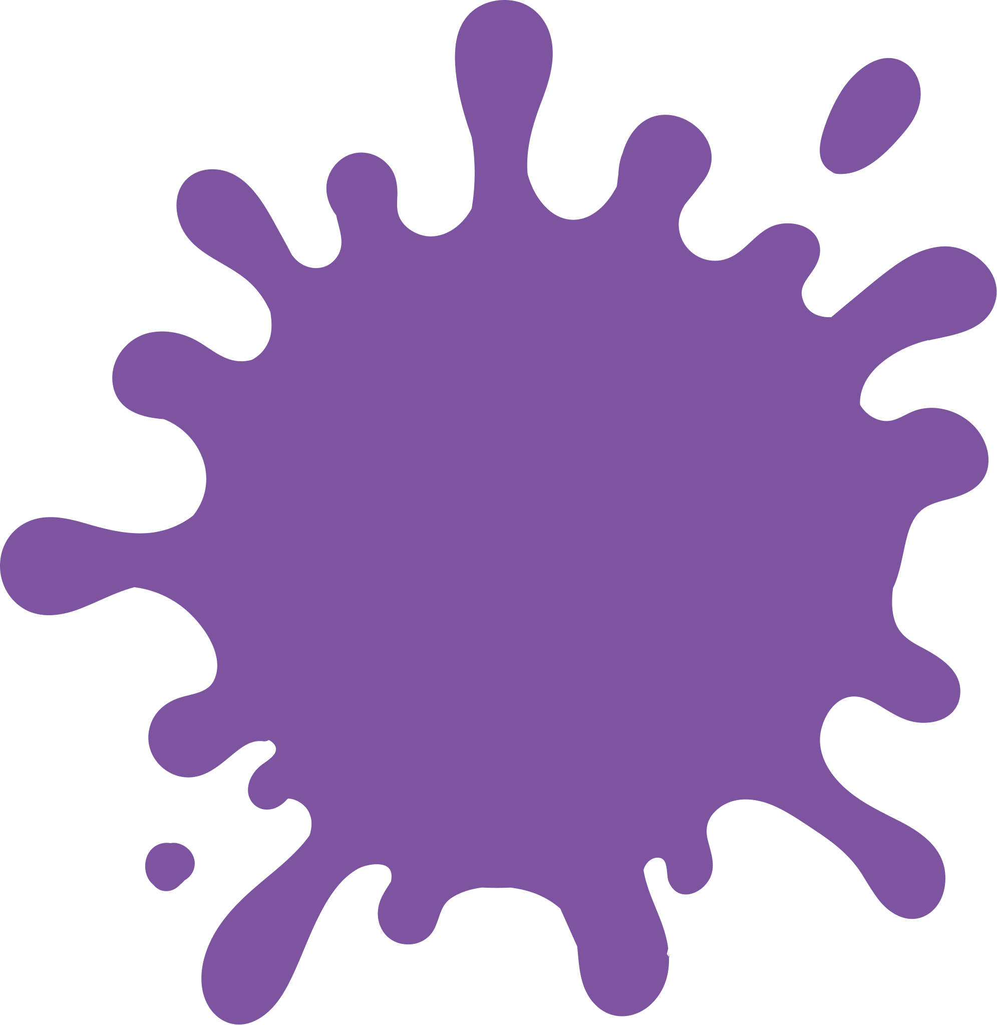 紫色のペイント