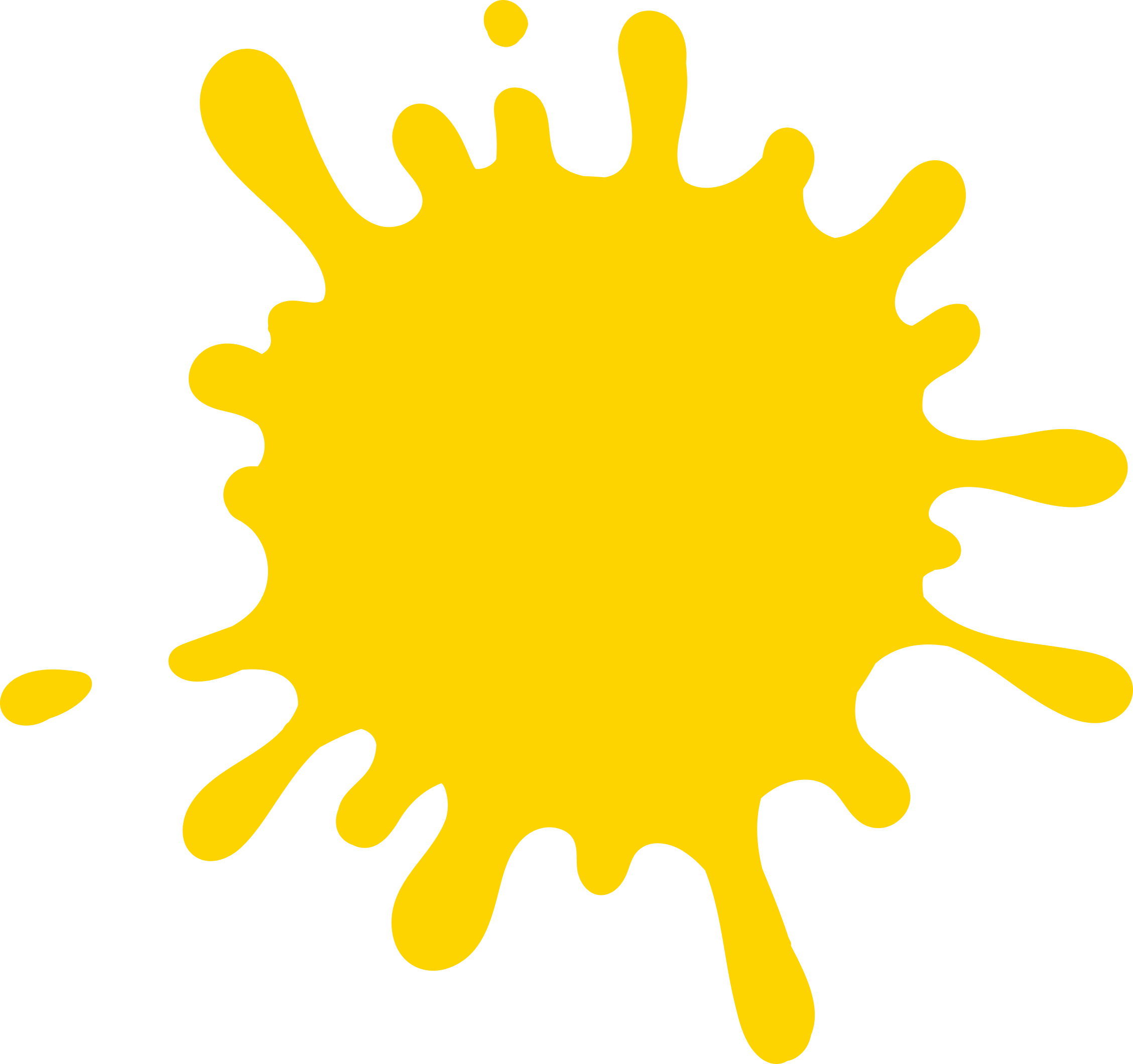 黄色のペイント